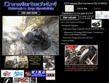 Tablet Screenshot of crawlertech4x4.com